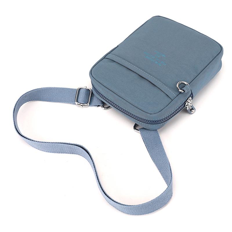 Small Bag Women's Shoulder Crossbody Bag Nylon Small Square Bag Mobile Phone Bag