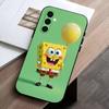 S-SpongeBob Baby  Phone Case Black Silicone Soft For Samsung Galaxy A73,A72,A71,A70,A53,A52,A51