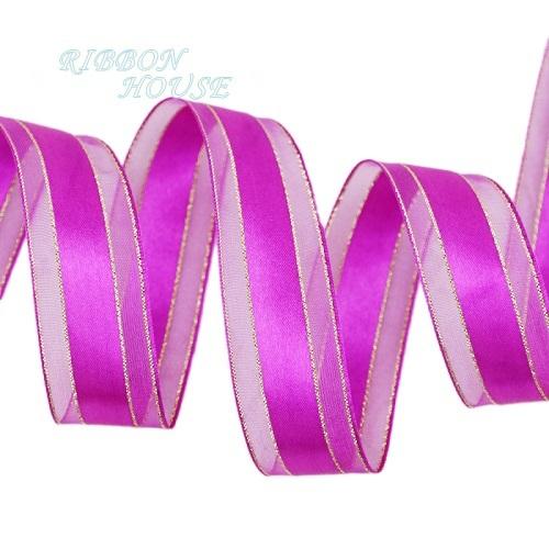 (25yards/roll) 25mm gold edge satin ribbon high quality gift packaging ribbon wedding gold ribbons