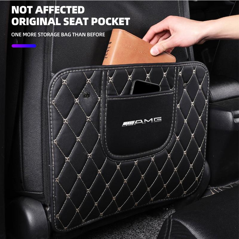 1Pcs Car Anti-Kick Pad Mat Seat Backrest Protector Cover For Mercedes Benz AMG W177 W176 X166 X167 C257 C218 X253 C118 C117 H247