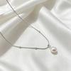 Minimalist Baroque Imitation Pearl Pendant Necklace for Women, Elegant Daily Wear Collarbone Chain, Fashionable Versatile Neck Chain