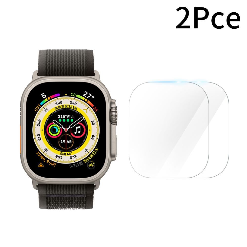 1-5PCS Screen Protector for Apple Watch Ultra 49mm Tempered Glass Clear HD Anti-Scratch Full Protective Film for iWatch Ultra 49