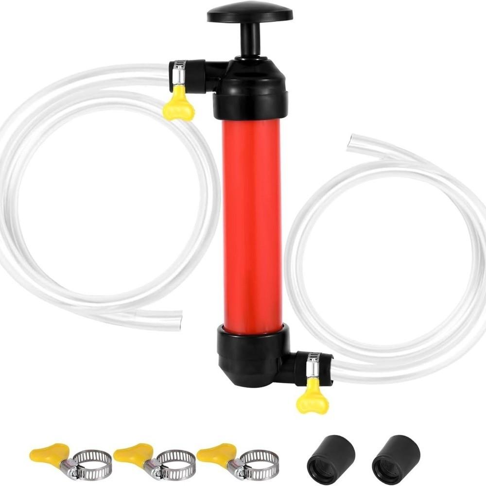 Self Priming Oil Extractor Pump PVC Tube Gas Siphon Hose Pump  Car Fuel Transfer