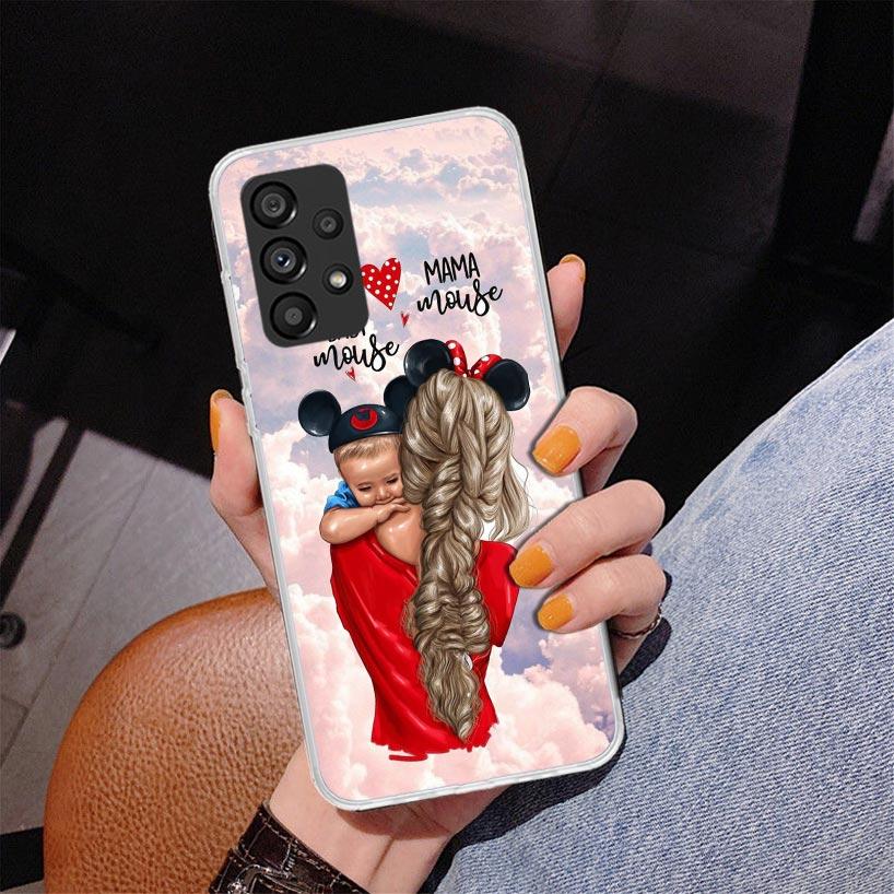 Girl Super Baby Mom Pink Phone Case For Samsung Galaxy A17 A16 A15 A14 A13 A57 A56 A55 A54 A53 A37 A36 A35 A34 A33 A26 A25 A24 A