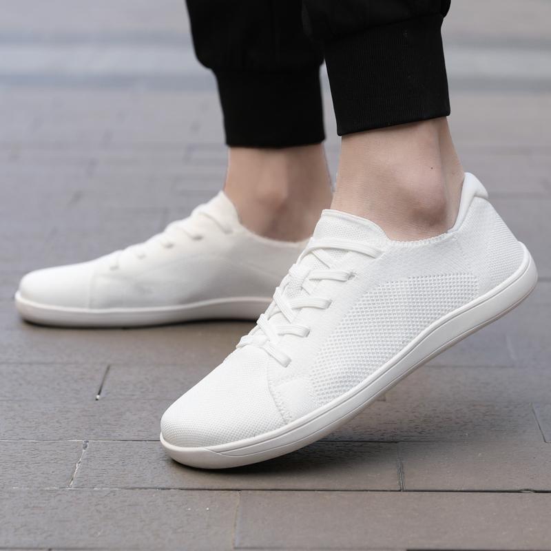 Wide Toe Casual Sports Shoes Minimalist Barefoot Walking Shoes Gym Training Sneakers Light Elastic Flats