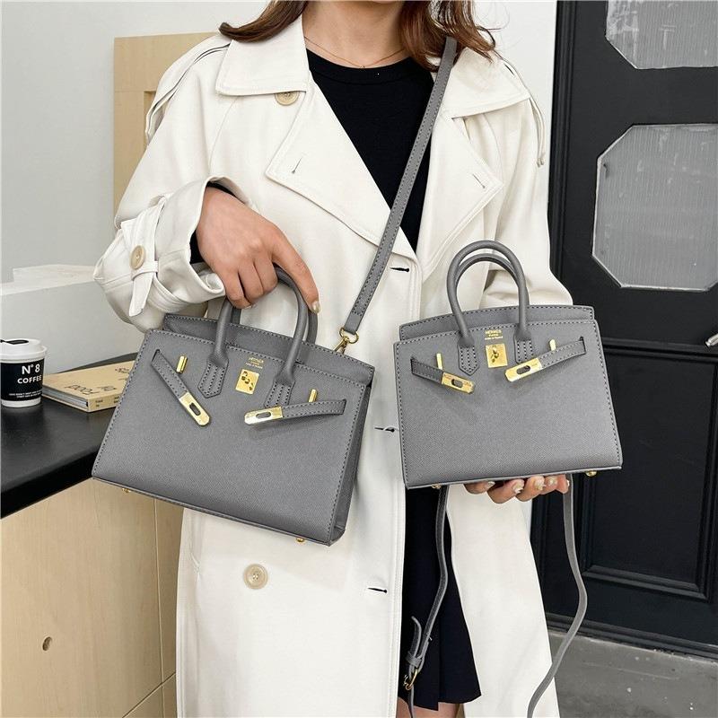 Kelly bag high-end new handbag bag fashion lock platinum bag shoulder messenger women's bag fashion