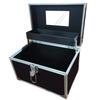 Portable Makeup Bag with Mirror with Tray Cosmetic Storage Box Makeup Box