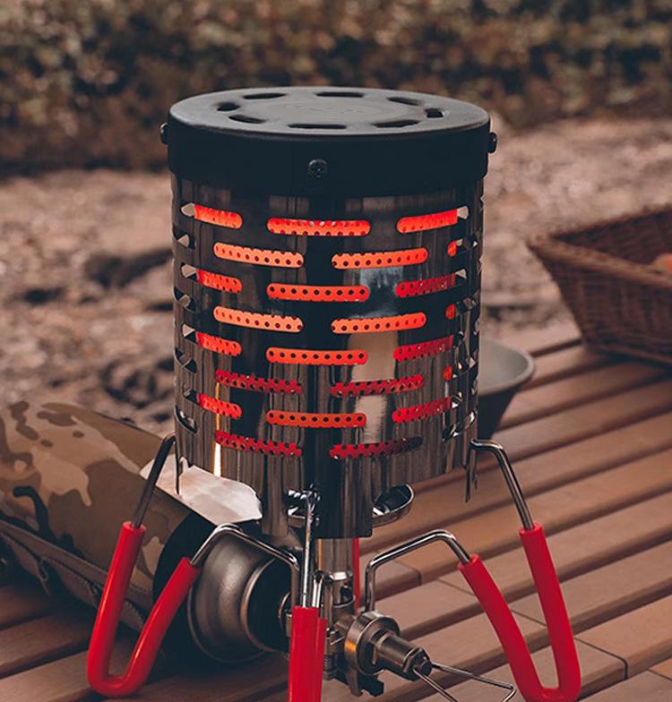 Portable Stainless Steel Mini Heater Cover for Outdoor Camping and Tent