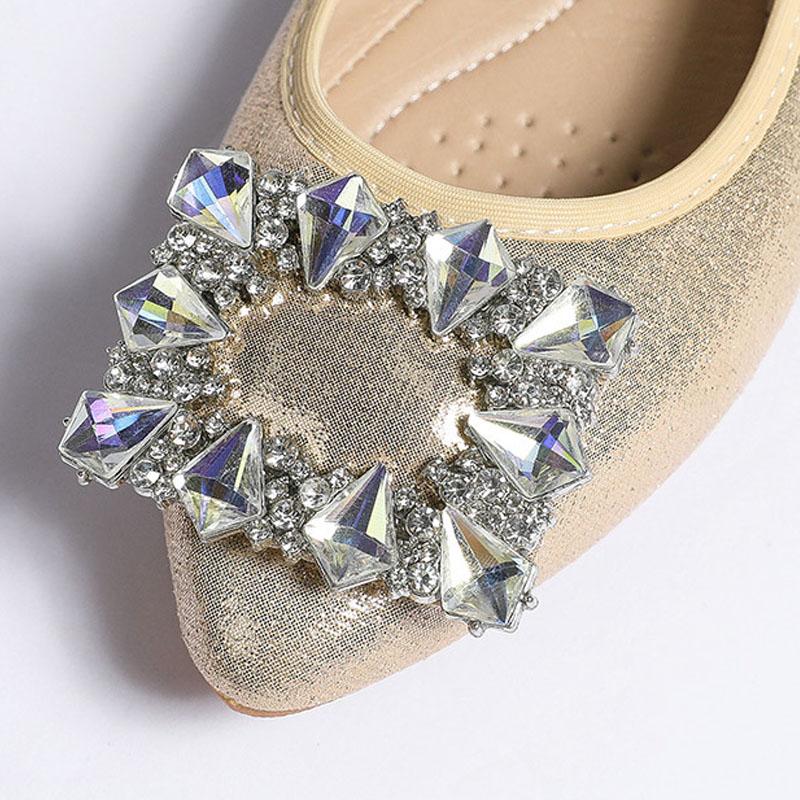 Summer Women Shoes Luxury Designer Crystal Ladies Outdoor Casual Shoes Soft Soles Office Flip Flops Party Flats Loafers WSH4830