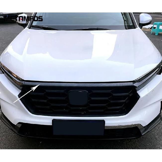 For Honda CR-V CRV -2025 2026 Carbon Fiber Front Upper Grille Racing Grill Trim Head Light Lamp Eyelid Eyebrow Accessories