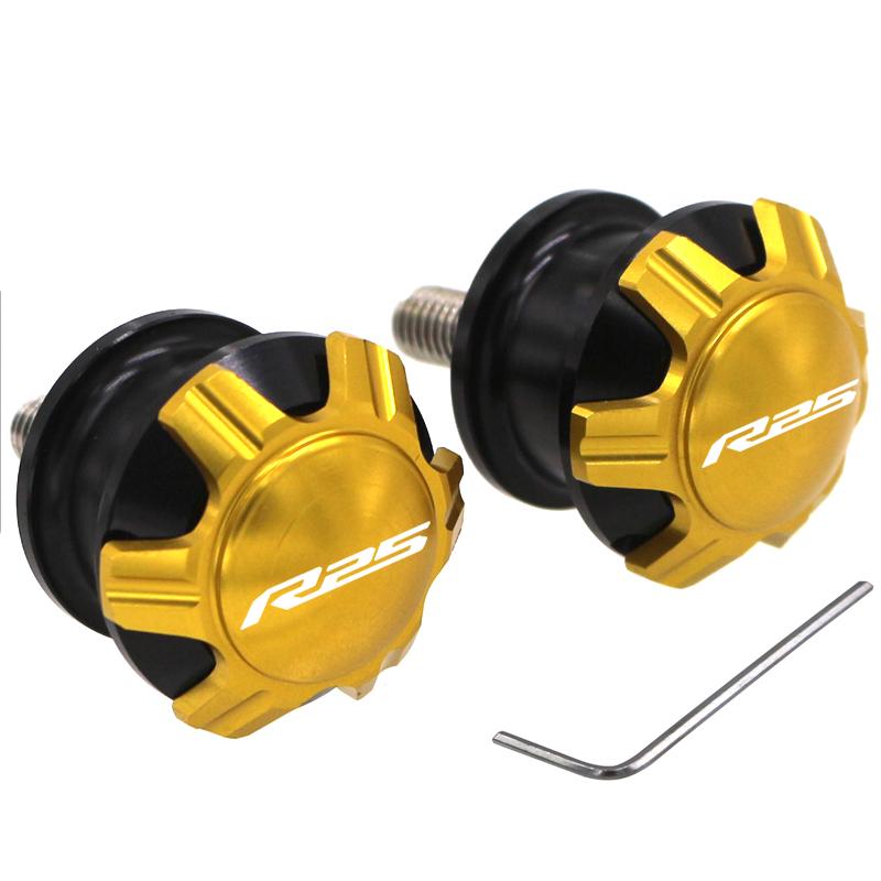 Bobine de braț oscilant din aluminiu CNC pentru motociclete, șuruburi, glisor pentru Yamaha MT-03 MT03 MT-25 MT 25 YZF R3 YZF R25 YZF-R3