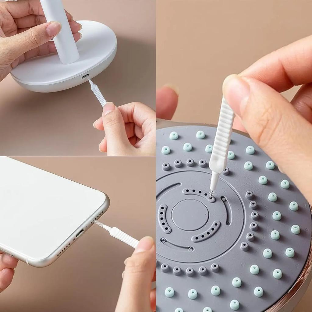 Mini Brosse à Pores Nettoyant de Trous Mobiles Accessoires de Toilette Brosse de Nettoyage de Pommeau de Douche Nettoyage d'Embout de Salle de Bain Anti-Obturation