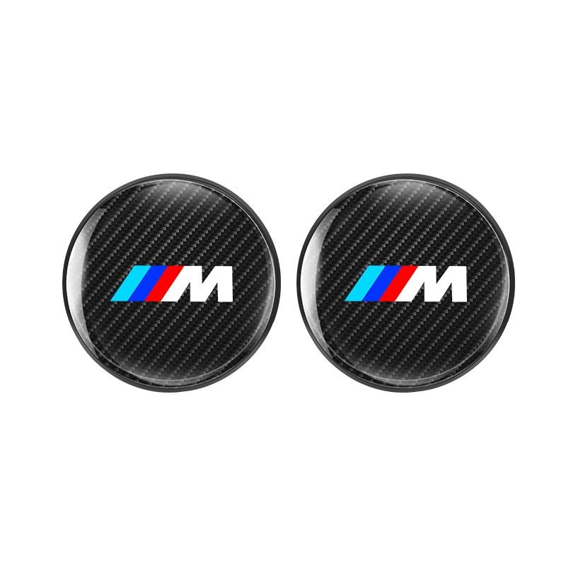 Car Water Cup Pads Carbon Fiber Auto Anti-Slip Coasters Mats For BMW M E46 E39 E70 F10 F20 F30 X5 X6 X1 M3 M5 M6 E71 F01 F02 F87 y5