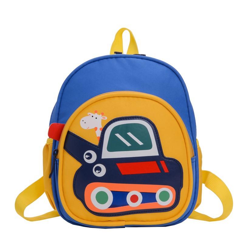 Kindergarten Small And Medium Class Baby Schoolbag Cartoon Cute Small Excavator Boys And Girls Backpack Children'S Backpack