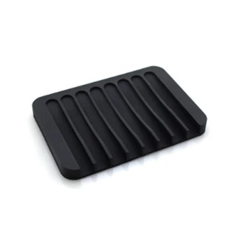 5pcs/set Free Punch Soap Box Silicone Draining Soap Holder Creative Kitchen Bathroom Countertop Non-slip Shelf