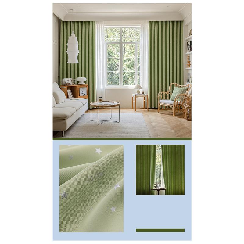 Jednobarevné hvězdné nebe 90% zatemnění Stínící závěsy s vysokým dosahem Ložnice Příčka obývacího pokoje Domácí dekorace