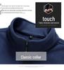 Plus Size Men's Fleece Stand Collar Vest - Autumn/Winter Loose Fit