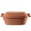 KADAX Roman Clay Pot Oval with Lid