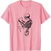 Maglietta di Halloween con Scheletro Divertente che Tiene un Gatto - T-shirt