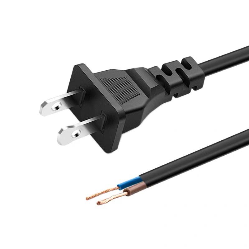 

1.5m Pure Copper US Two-Pin Power Cord, 2x0.75/1 Sq, Bare Tail 2x0.3 0.5m Oxygen-Free Copper