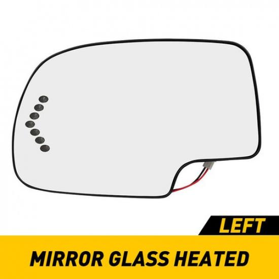 Exterior Mirror Signal Glass Heated Driver Side For 2003-05 Cadillac Escalade