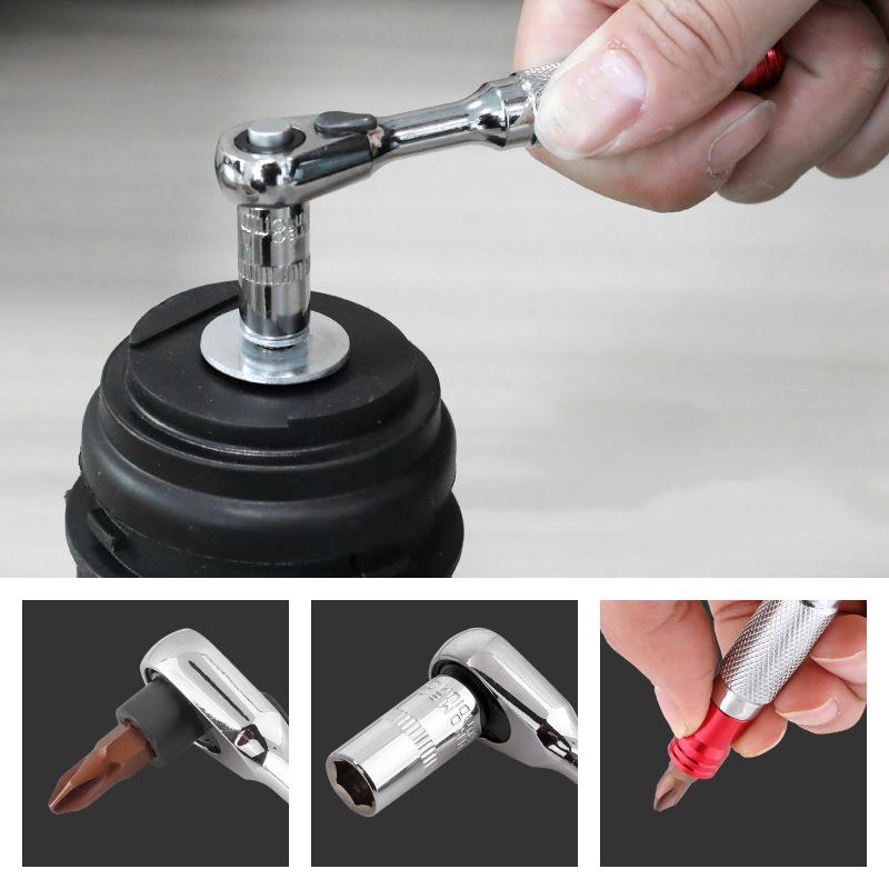Double End Wrench Mini Ratchet Socket Wrench Multifunction 2-In-1 Wrench Anti-skid Handle Hand Tools