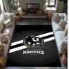 Club Nacional De Printed Flannel Area Rug Non Slip Soft Polyester Floor Carpet Indoor Decor Mat for Bedroom Living Room Sofa Game Room Home Decoration