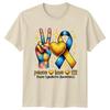 Peace Heart Love Heart T21 TShirt Trisomy 21 Advocacy Awareness