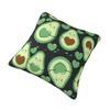 Cute Avocado Fruit Pillowcase Soft Polyester Cushion Cover Decorations Throw Pillow Case Cover Home Square X