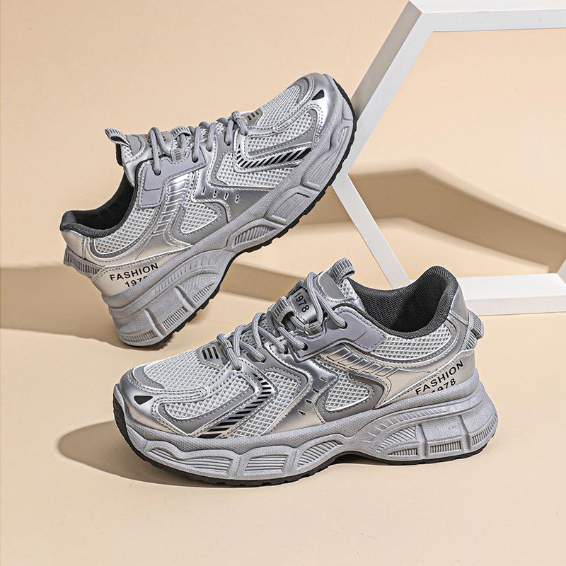 Dad shoes 22 autumn new breathable sports shoes student platform heightening casual running shoes