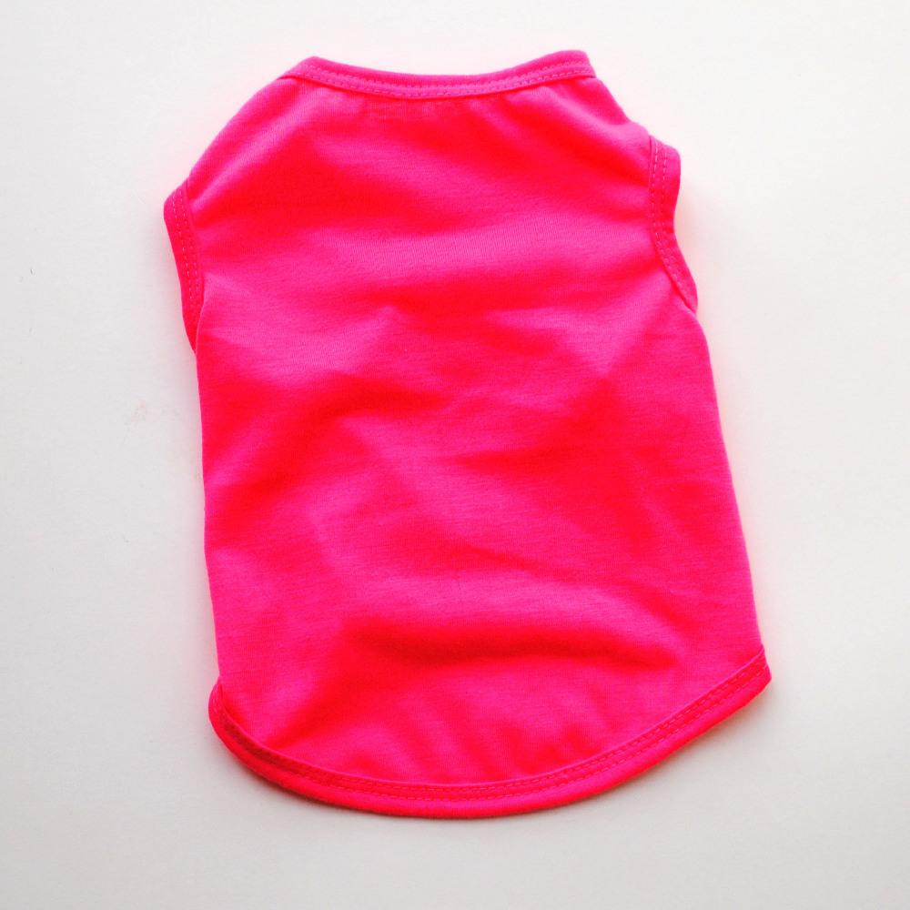 Custom Logo OEM ODM Solid Colors Polyester T-Shirt for Dogs and Cats Low MOQ Factory Price for All Seasons Pet Clothes