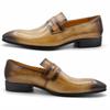Fashion Men's Luxury Cowhide Loafers Wear-resistant Comfortable Leather Shoes Daily Dress Fashion Office Formal Footwear