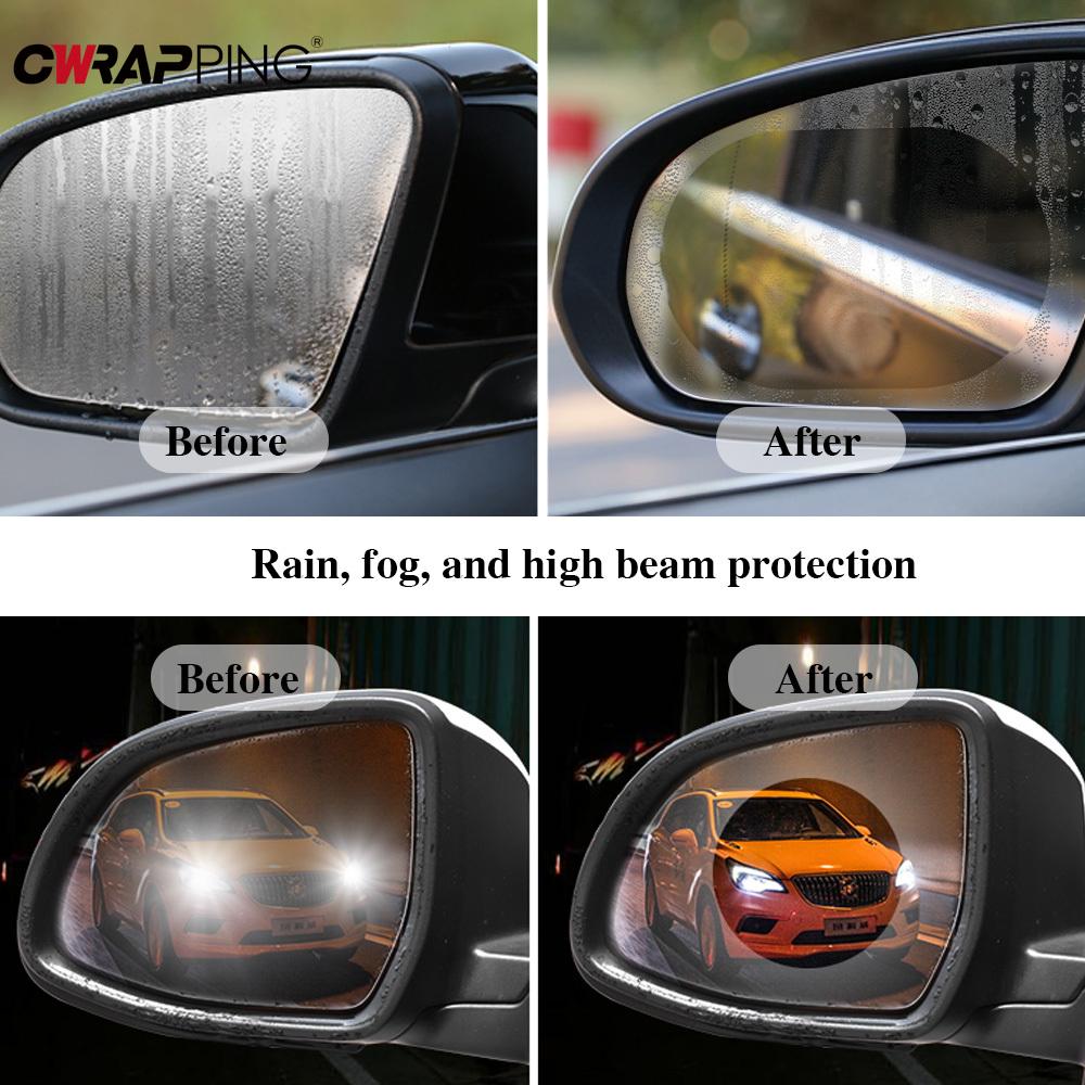 Auto Stickers Car Protective Rearview Rainproof Waterproof Mirror Film DIY Side Anti Fog Decal for Motorcycle Car Accessories