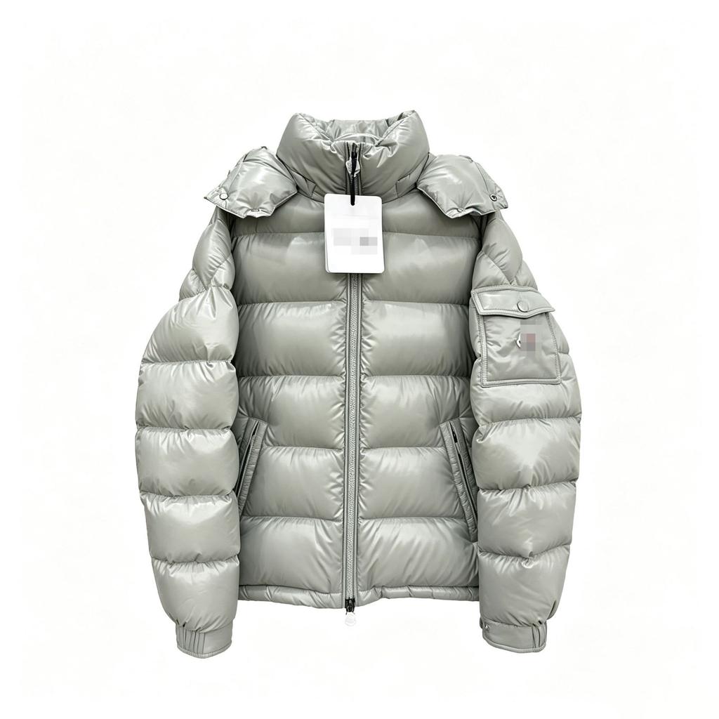 Maya Maya down jacket men's and women's winter thickened couple's coat white goose down hooded bread jacket