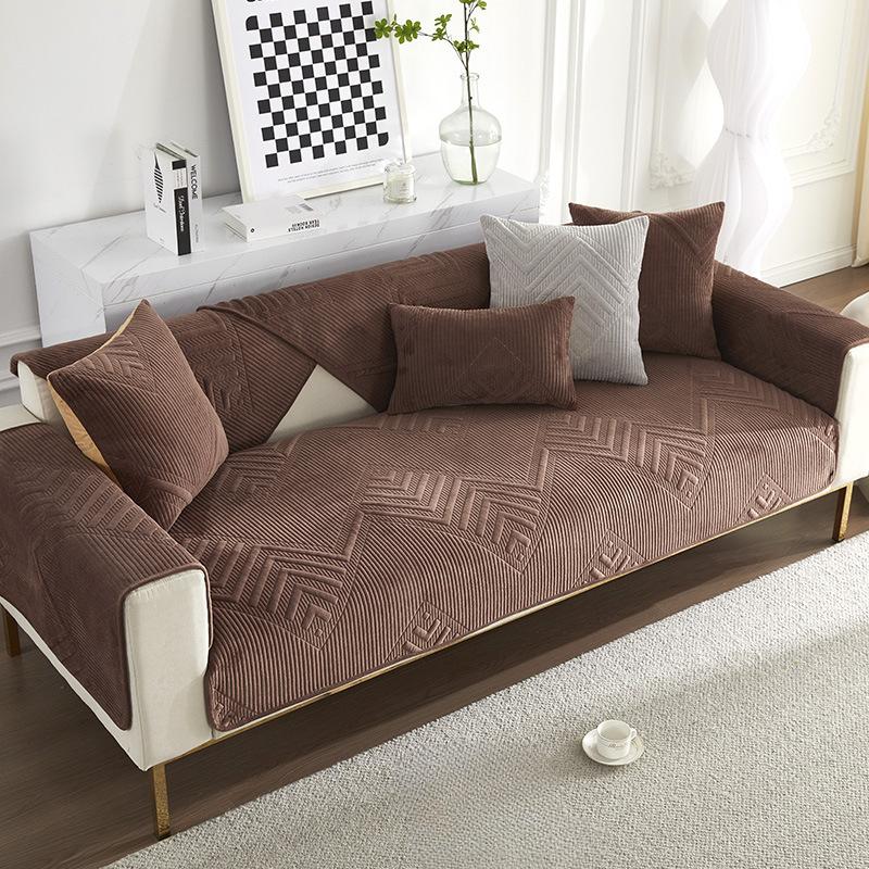 Sofa Cushion Four Seasons Universal Non-Slip Cushion Nordic Simple Sofa Cover All-Inclusive Universal Cover Cover Back Cushion Cover Towel