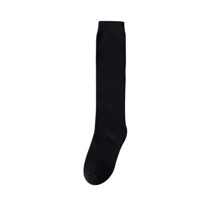 Men's Black & White Extra Long Graduation Performance Over-the-Knee Business Socks
