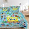SpongeBob SquarePants Personages Beddengoed Set 3 Delig Dekbedovertrek Cadeau voor Slaapkamer, Exclusief Vullingenjt004