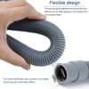 Grey Washing Machine Tube Flexible Draining Hose New Drainpipe
