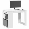 VidaXL Desk with Drawer and Shelf White Engineered Wood 858686