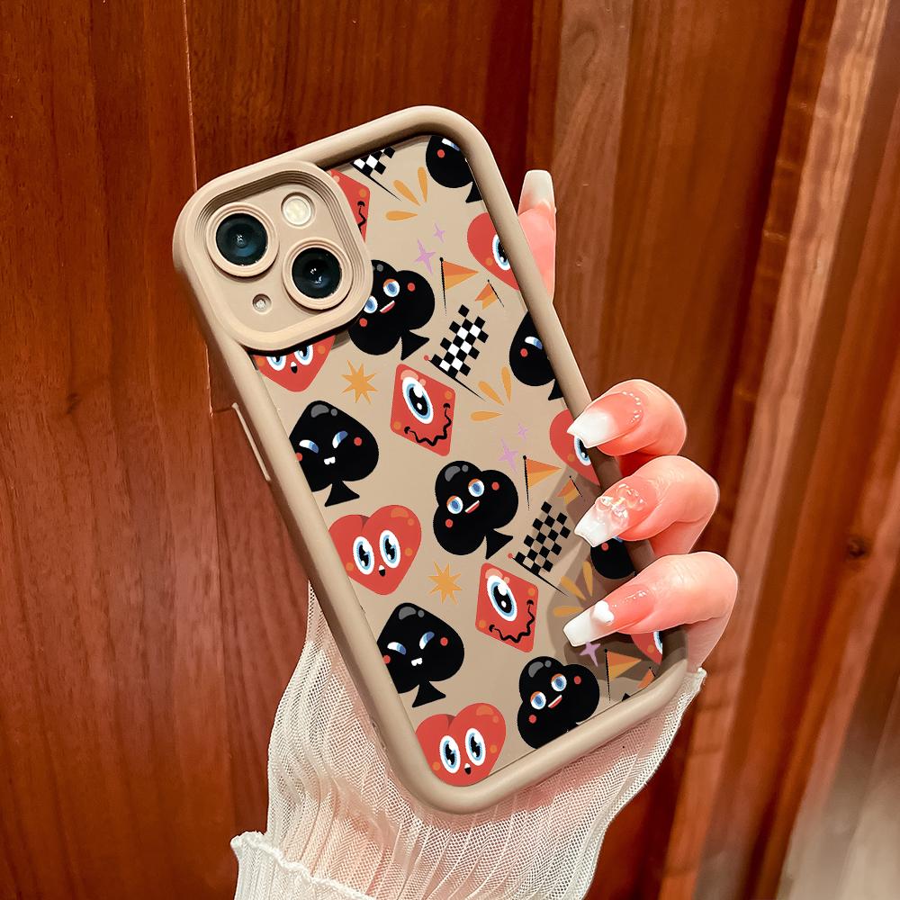 Soft Silicone Square Ladder Printing Pattern Phone Casing Full Cover Camera Shockproof Protection Rubber Case for OPPO Realme