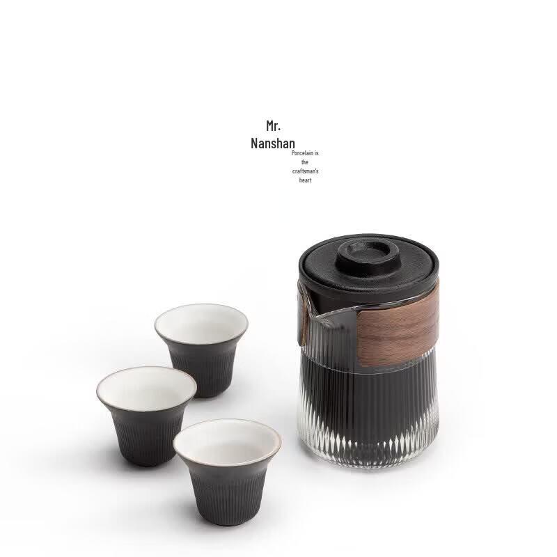 Portable Japanese Glass Travel Tea Set