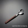 Qianxing 430 Stainless Steel Wood Grain Handle Tea Spoon Set