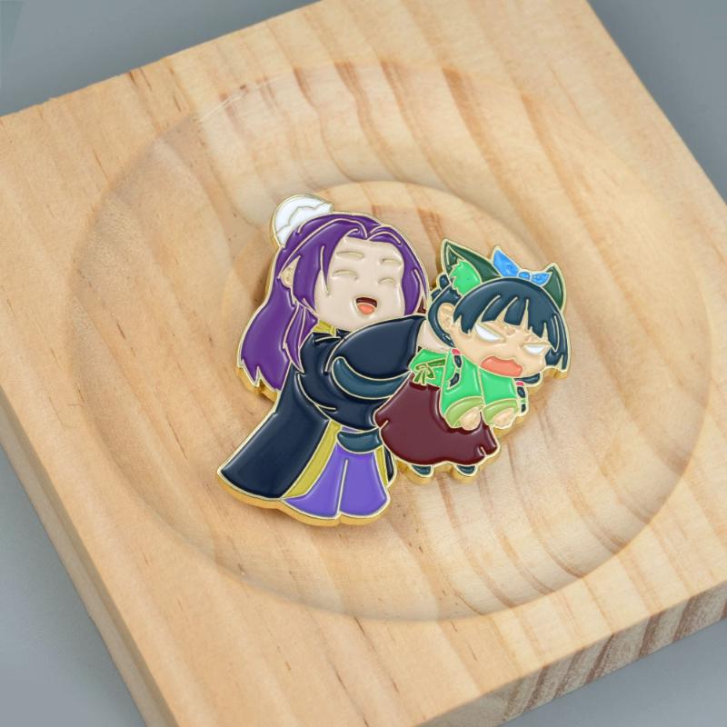 

Эмалевый значок Маомао Чиби Цзиньши Дневники аптекаря Брошь Забавные аниме украшения Коллекционные сувениры Значок Аксессуары