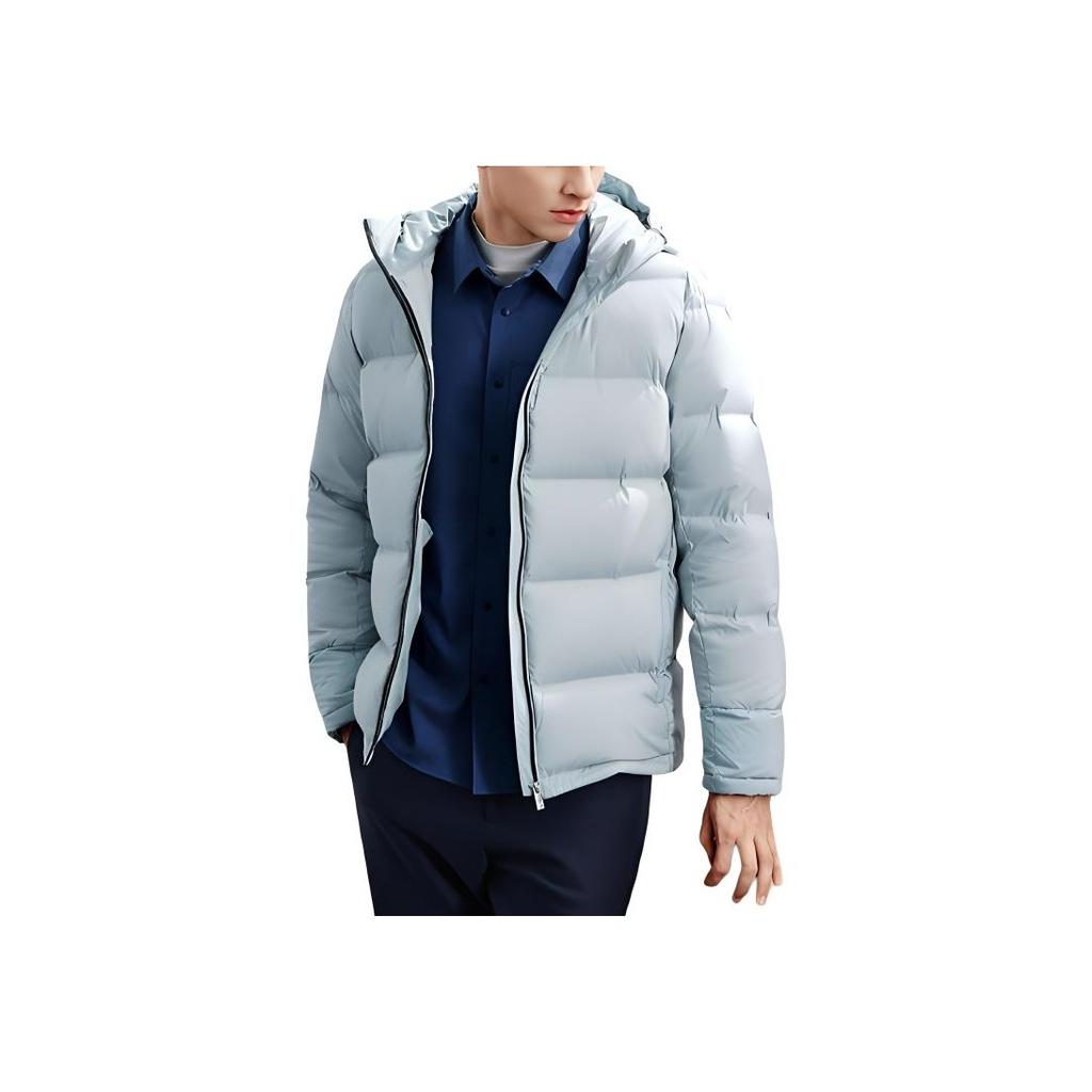 FILA Business Casual Simple Warm Long Sleeve Down Jacket Men Outerwear Gel-Grey F11M242908F-GY