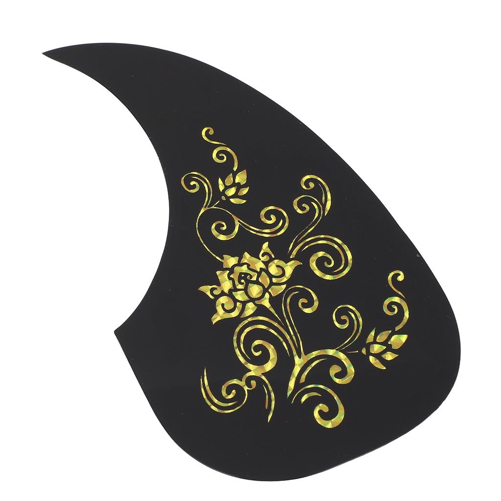 Battipenna per Chitarra PVC Protettivo Decorativo Autoadesivo Piastra Antigraffio per Chitarra Acustica Modello Oro