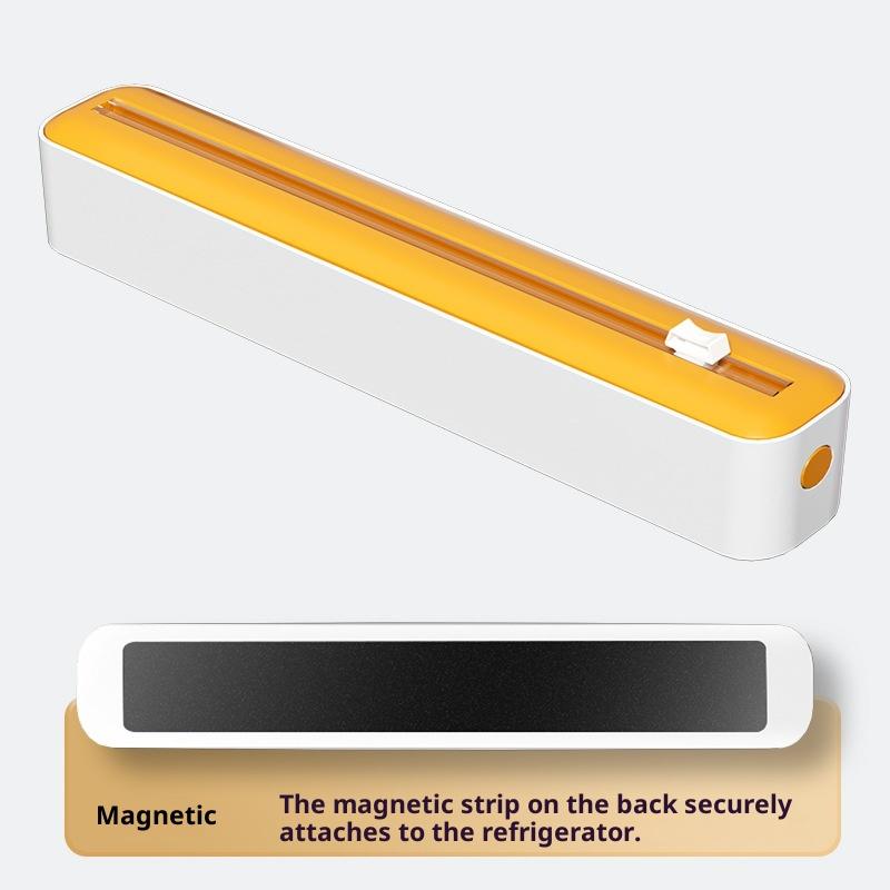 Dvojbřitý řezák na potravinovou fólii magnetický typ nastavitelný řezák na pečicí papír a hliníkovou fólii úložný box
