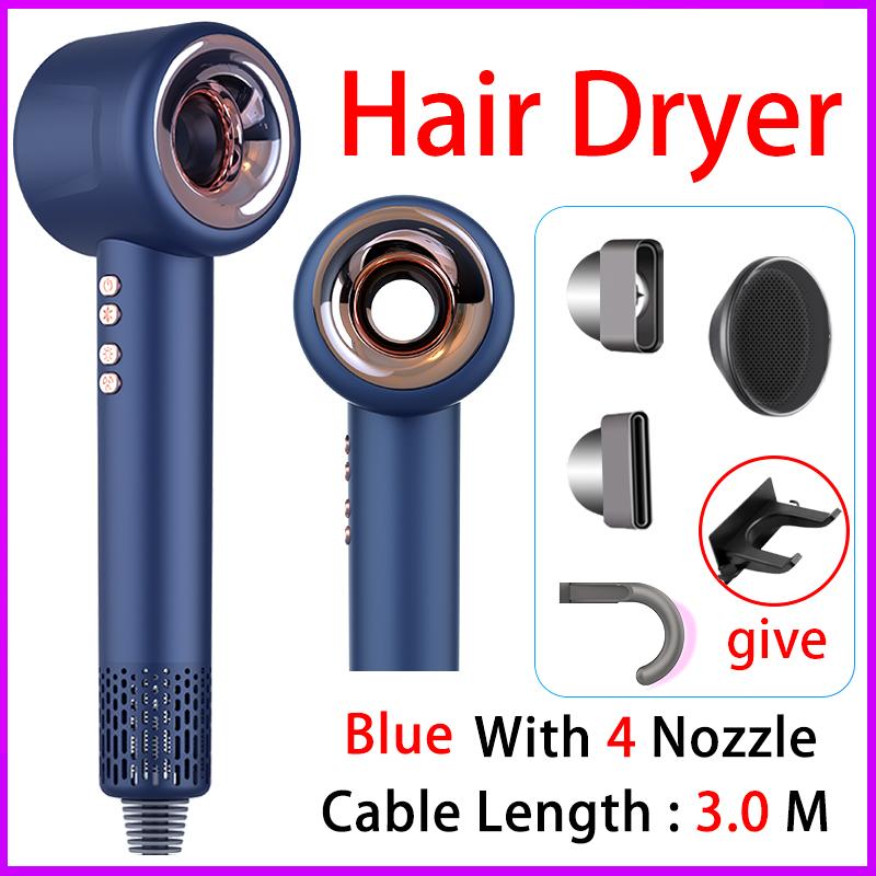 Professional Negative Ionic Hair Dryer  Leafless Hair Dryer Hot/ Cold Blow Dryer Hairdryer Home Appliance Free Shipping Dyso