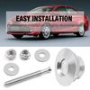 4Pcs Universal Aluminum Vehicle Hood P Silver Quick Release Lock Latch Bumper License Plate Lock Clip Diameter 1.25 Inch For Bumper Hood License