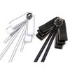 Korean Women'S Bow Tie Brooch Black Rhinestone Pearl Shirt Collar Pins Fashion Bowknot Bowtie Ribbon Wedding Party Necktie