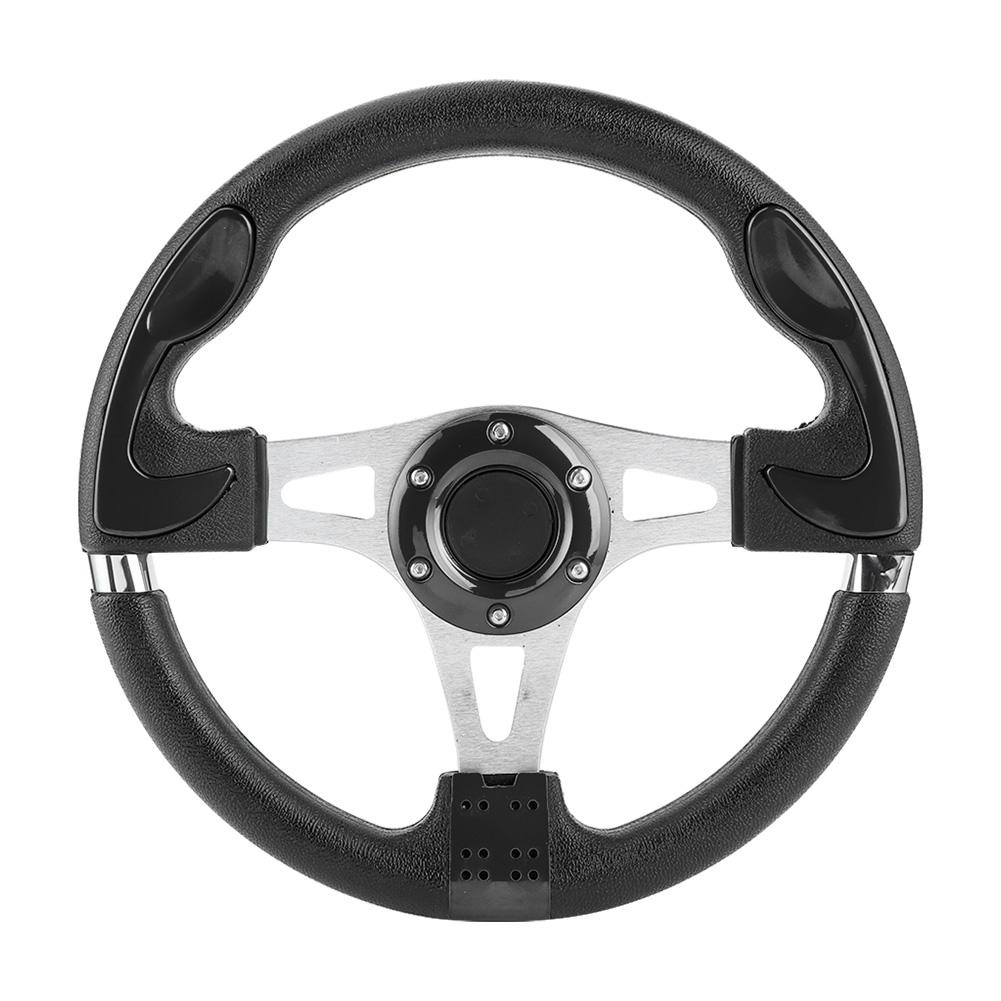 320mm 12.5in Car Sport Steering Wheel with Horn Button Universal Auto Modified PartsBlack